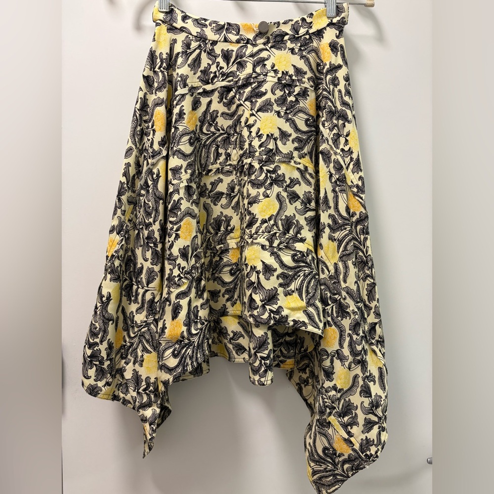 Proenza Schouler Asymmetic Hem Floral Midi Skirt Size 2 NWT - Picture 1 of 14